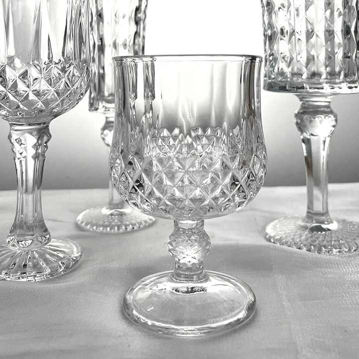 Baitylux Set di Bicchieri di Cristallo in Forma di Diamante 12pz