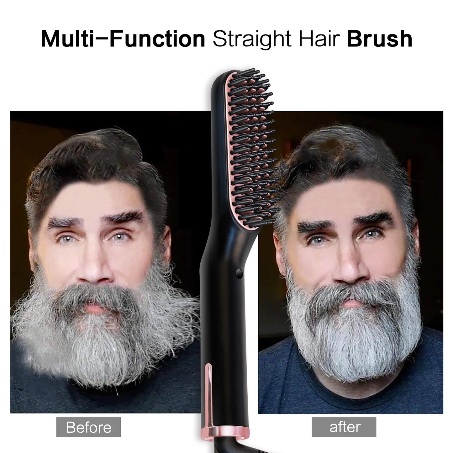 Baitylux™ Spazzola Lisciante Elettrica Uomo per Capelli e Barba