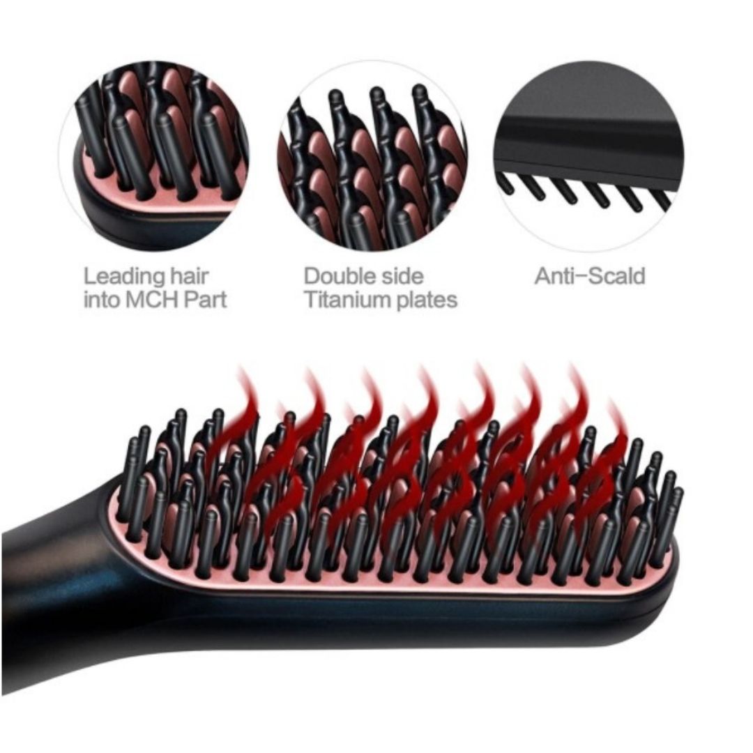 Baitylux™ Spazzola Lisciante Elettrica Uomo per Capelli e Barba