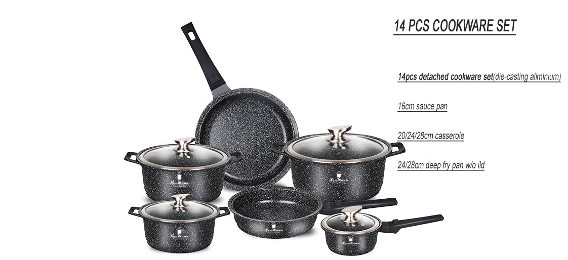 Baitylux  Set Di Pentole 14 Pezzi