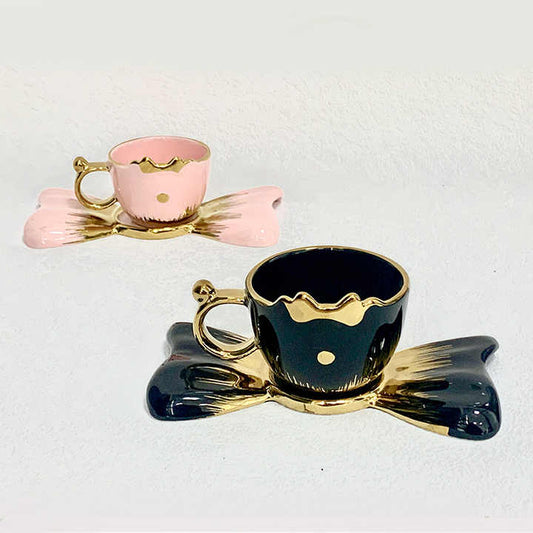 Baitylux Set di lusso di tazze di caffè e piattino set lusso