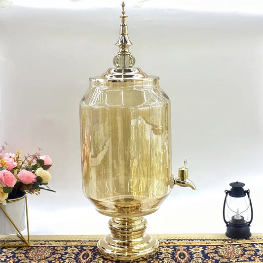 Baitylux Caraffa in vetro per tavolo con rubinetto elegante