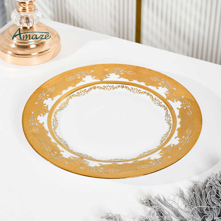 Baitylux Set da Cena in ceramica di Lusso Oro