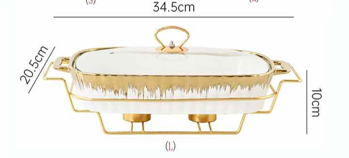 Baitylux Casseruola Ceramica di Lusso per Buffet