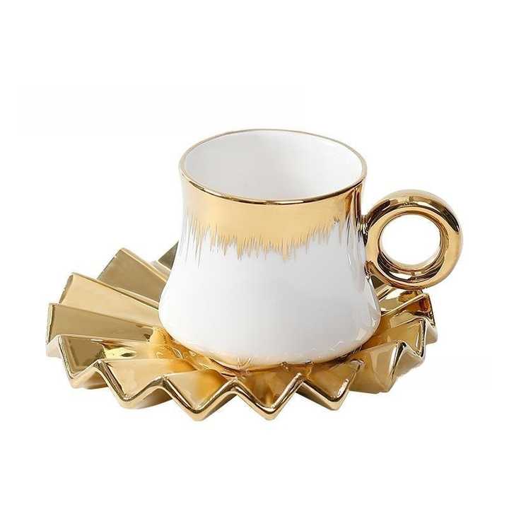 Baitylux Set di Tazze da Espresso in Porcellana, 6 Pezzi da 90ml