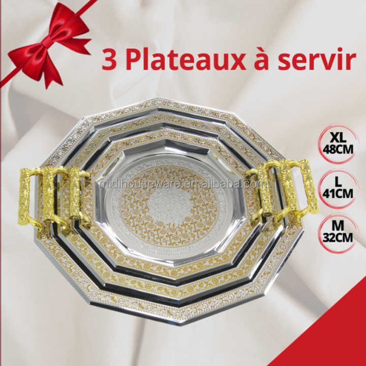 Baitylux Vassoio Marocchino Artigianale Elegante