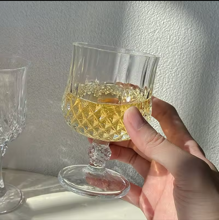 Baitylux Set di Bicchieri di Cristallo in Forma di Diamante 12pz