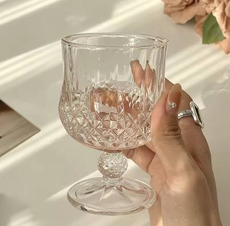 Baitylux Set di Bicchieri di Cristallo in Forma di Diamante 12pz
