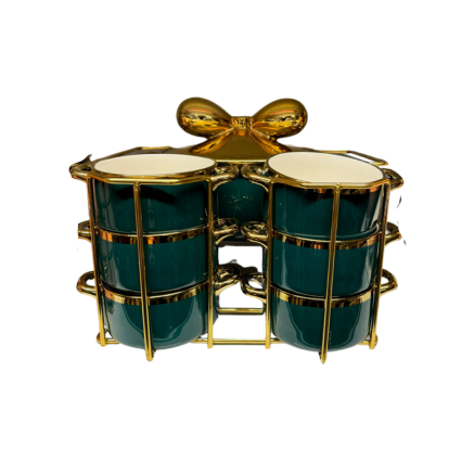 Baitylux Set zuppa ceramica di lusso oro placcato