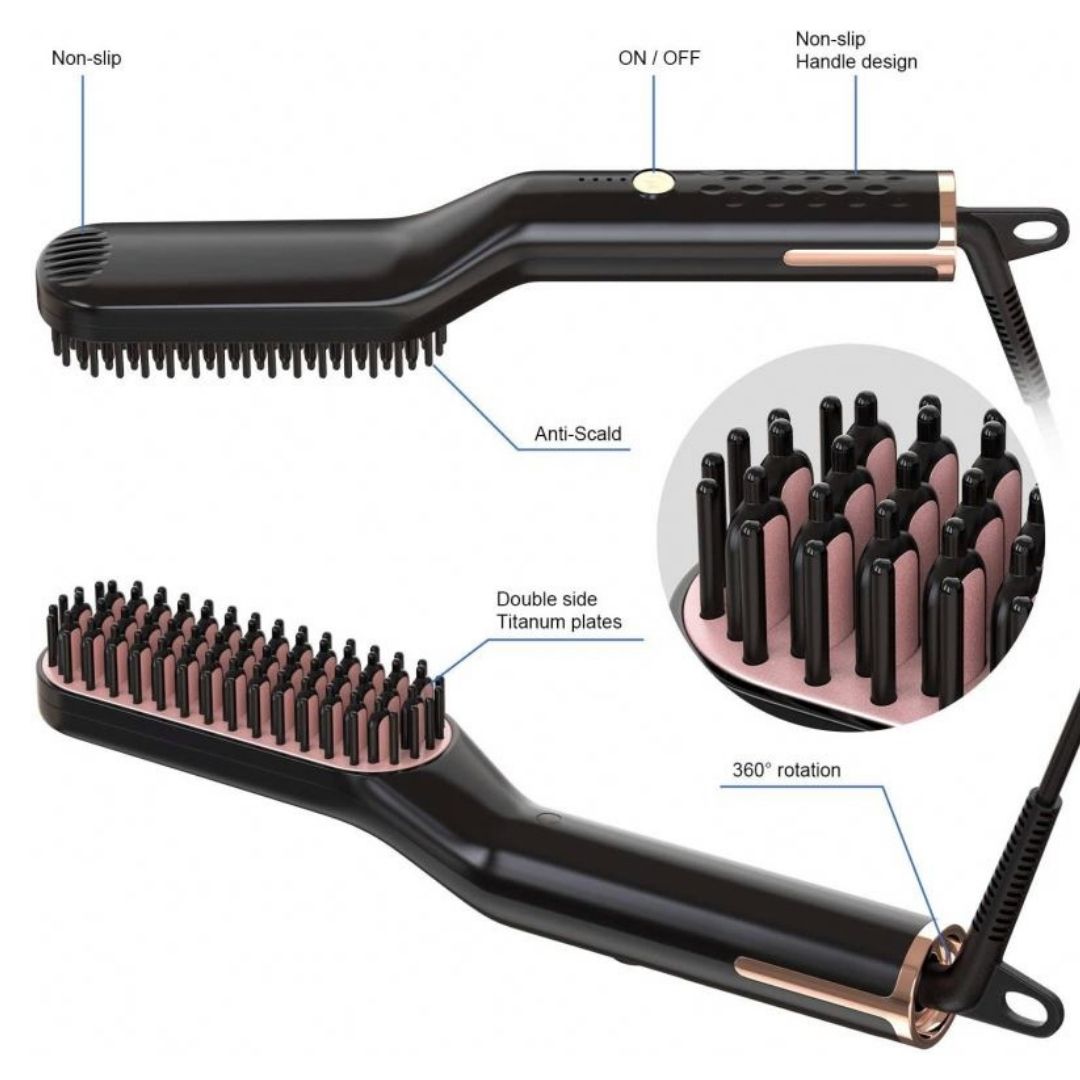 Baitylux™ Spazzola Lisciante Elettrica Uomo per Capelli e Barba